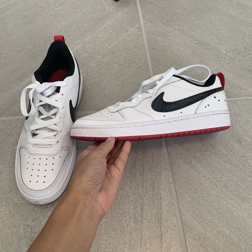 Nike Court Borough Low 2 SE GS 'White Very Berry'  Kids Shoes Size 7Y